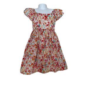 Pastourelle NYC Girls Toddler Butterfly Print Double Lined Fit Flare Dress 6